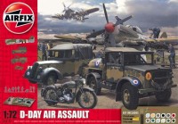 Airfix 50157A D-Day 75th Anniversary Air Assault Gift Set (gift or starter set with paints, paint brush and poly cement) 1/72