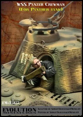Evolution Miniatures 35177 Танкист СС, выбрасывает гильзу (бюст) 1/35