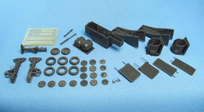 Metallic Details MDR48138 Lockheed SR-71 Blackbird Landing gears (designed to be used with Revell kits) 1/48