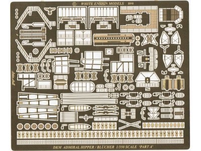 White Ensign Models PE 35141 DKM ADMIRAL HIPPER/BL?CHER 1/350