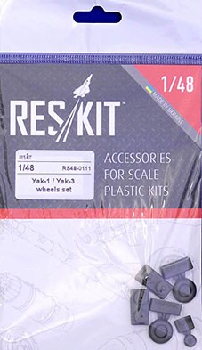 Reskit RS48-0111 Yak-1 / Yak-3 wheels set (ZVE,ICM,EDU) 1/48