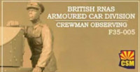 Copper State Models F35-005 British RNAS Armoured Car Division crewman obserwing 1/35