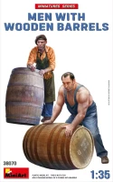 Miniart 38070 Men w/ Wooden Barrels (2 fig.) 1/35