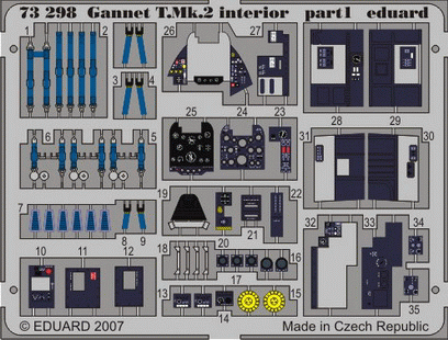 Eduard 73298 Gannet T.Mk.2 interior TRU