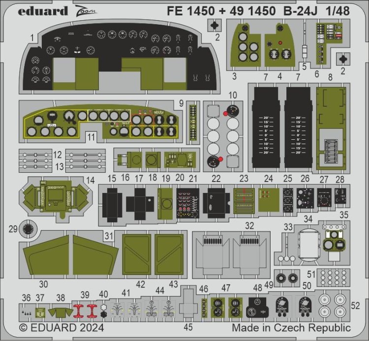 Eduard BIG49423 B-24J PART I (HOBBYB) 1/48