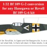 Aims AIMS32P015 Messerschmitt Bf-109G-2 conversion (designed to be used with Hasegawa and Revell kits)Bf-109G-6] 1/32