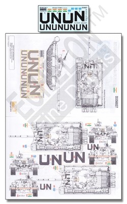 Echelon FD D356027 UN Indian T-72M1s in Somalia 1/35