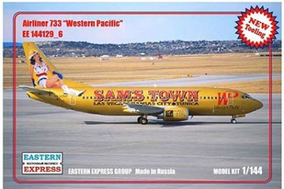 Восточный Экспресс 144129_6 Авиалайнер Б-737-300 Western Pasific ( Limited Edition ) 1/144
