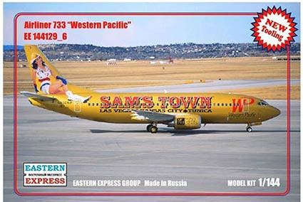 Восточный Экспресс 144129_6 Авиалайнер Б-737-300 Western Pasific ( Limited Edition ) 1/144