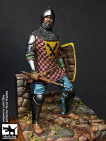 BlackDog F75019 75mm Medieval Knight 15th Century (resin figure) 1/72