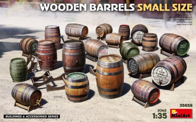 Miniart 35658 Wooden Barrels Small Size 1/35
