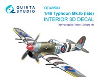Quinta studio QD48503 Typhoon Mk.Ib late (Hasegawa/Italeri) 1/48