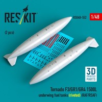 Reskit U48552 Tornado F3/GR1/GR4 1500L underwing fuel tanks 1/48