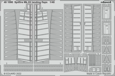 Eduard 481090 SET Spitfire Mk.XII landing flaps (AIR) 1/48