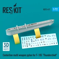 Reskit 72417 Centerline multi weapon pylon for F-105 1/72