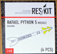 Reskit RS48-0085 Rafael Python 5 missile (4 pcs.) 1/48