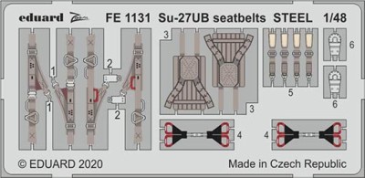 Eduard FE1131 1/48 Su-27UB seatbelts STEEL (KITTYH.)