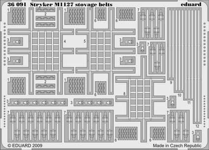 Eduard 36091 Stryker M1127 stowage belts TRU
