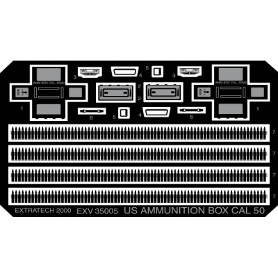Extratexh EXTEV3505 Set Munition Box II. 1:35