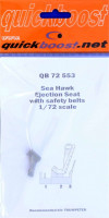 QuickBoost QB72553 Sea Hawk eject.seat w/ safety belts (TRUMP) 1/72
