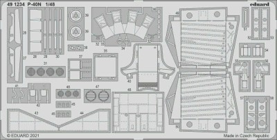 Eduard 491234 SET P-40N (ACAD) 1/48