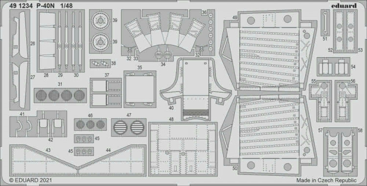 Eduard 491234 SET P-40N (ACAD) 1/48