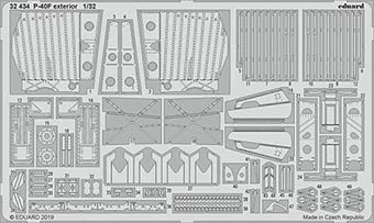 Eduard 32434 SET P-40F exterior (TRUMP)