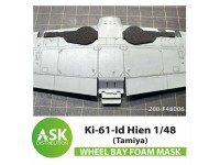 Art Scale 200-F48006 Ki-61-Id Hien Foam flexible wheel bays mask 1/48