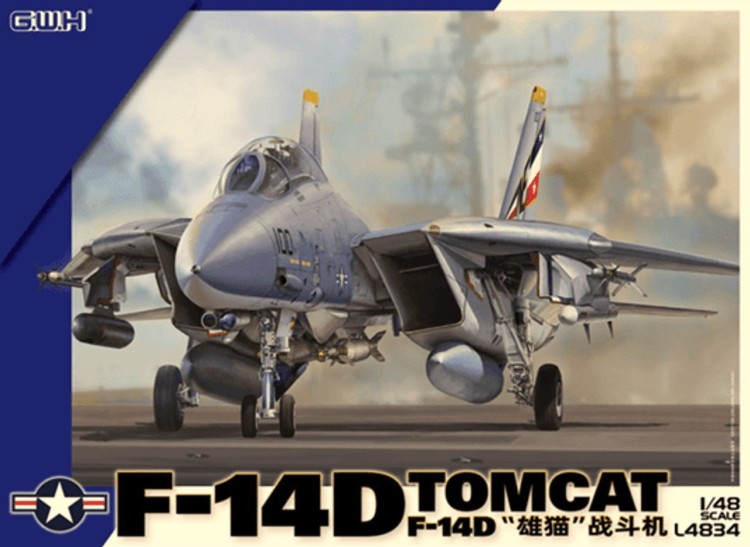Great Wall Hobby L4834 Американский палубный истребитель F-14D «TOMCAT» 1/48