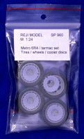 Reji Model 960 MG Metro 6R4 - wheels + tires (tarmac) 4 pcs. 1/24