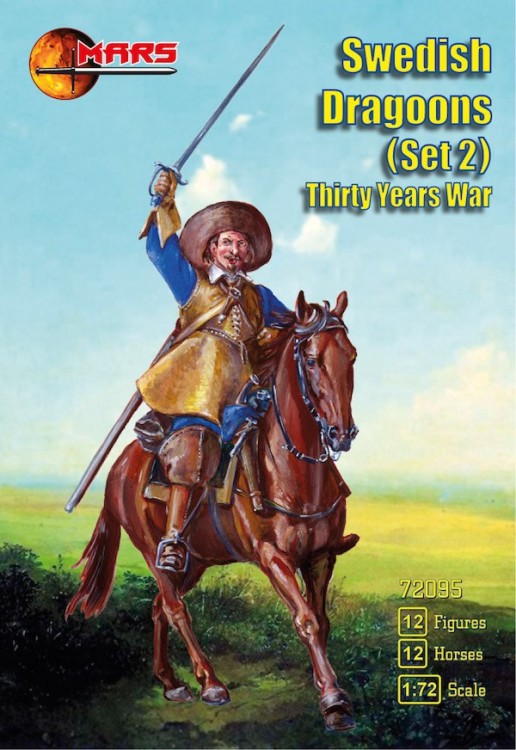 Mars MAR72095 Swedish Dragoons (Set 2) Thirty Years' War 1/72