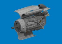 Eduard 672399 BRASSIN Bf 109G-10 WNF engine PRINT (EDU) 1/72
