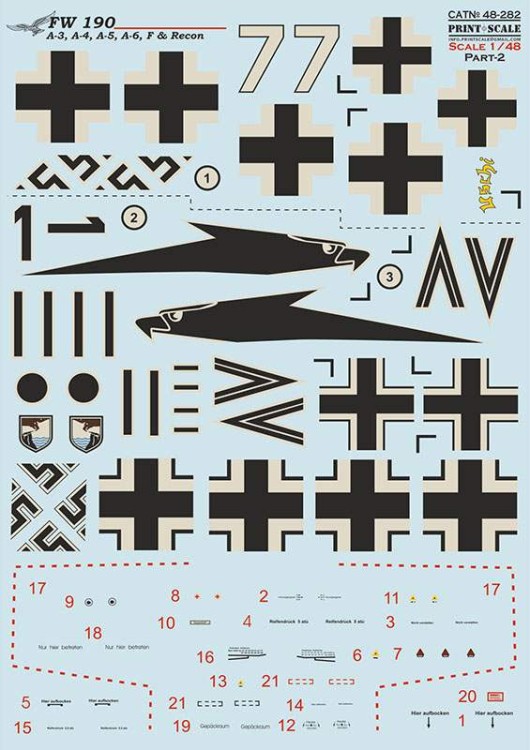 Print Scale 48282 Focke-Wulf Fw-190A Part 2 1/48