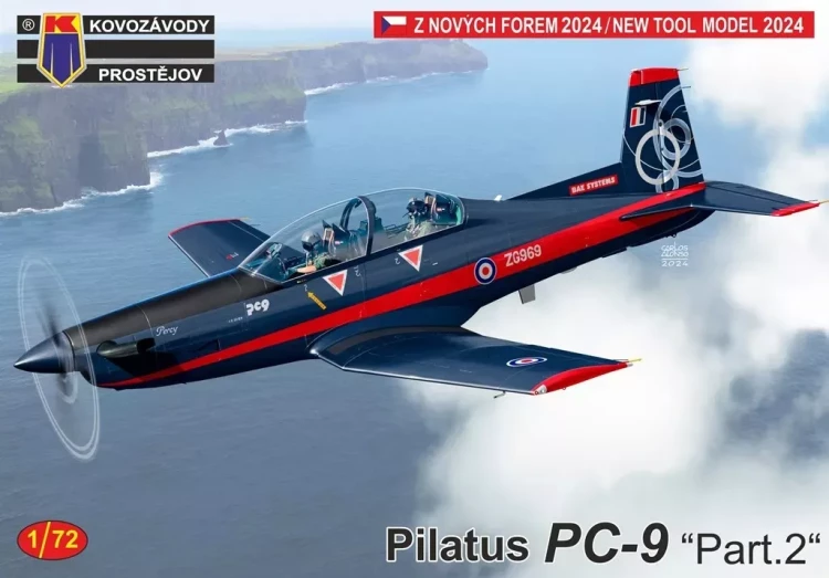 Kovozavody Prostejov 72471 Pilatus PC-9 'Part 2' (3x camo) 1/72