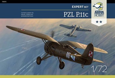 Arma Hobby 70015 PZL P.11c Expert Set (4x camo) 1/72