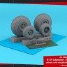 Armory ARAW48339 Consolidated B-24D/B-24J Liberator / PB4Y Privateer wheels with weighted tyres type "b" 1/48