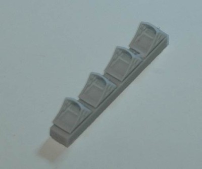 Amigo Models AМG 72108 Aircraft wheel chocks set No.1 (4 pcs.) 1/72