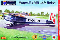 Kovozavody Prostejov 72093 Praga E-114B 'Air Baby' (3x camo) 1/72