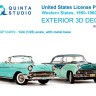 Quinta studio QP+24019 Автомобильные номера США, западные штаты, 1950-1960 , часть2 1/24