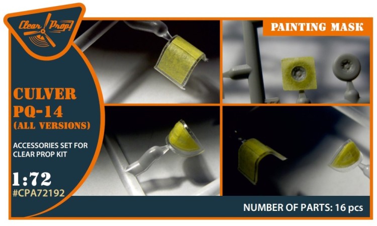 Clear Prop CPA72192 Culver PQ-14 (all versions) paint.mask (CLPR) 1/72