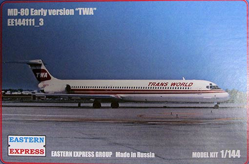 Восточный Экспресс 144111-3 Авиалайнер MD-80 ранний TWA (Limited Edition) 1/144