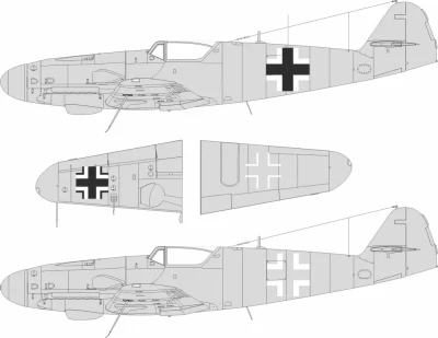 Eduard LX011 Mask Bf 109G-5/6 national insignia (AIRF) 1/24