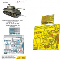 Микродизайн 035437 М4А2(76) "Шерман" фототравление 1/35