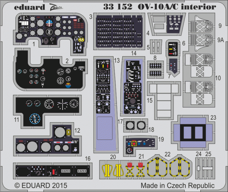 Eduard 33152 OV-10A/C interior 1/32
