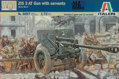 Italeri 06097 Солдаты WWII ZIS 3 AT Gun with servants 1/72