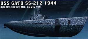 Trumpeter 05906 Подводная лодка SS-212 &quot;Гато&quot;, 1944г. 1/144