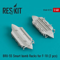 Reskit RS48-0175 BRU-55 Smart bomb Racks for F-18 (2 pcs.) 1/48