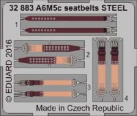 Eduard 32883 A6M5c seatbelts STEEL 1/32