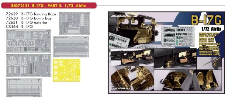 Eduard BIG72121 B-17G - PART II. (AIRFIX) 1/72