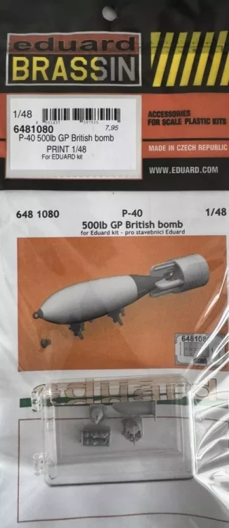 Eduard 6481080 BRASSIN P-40 500lb GP British bomb (EDU) 1/48